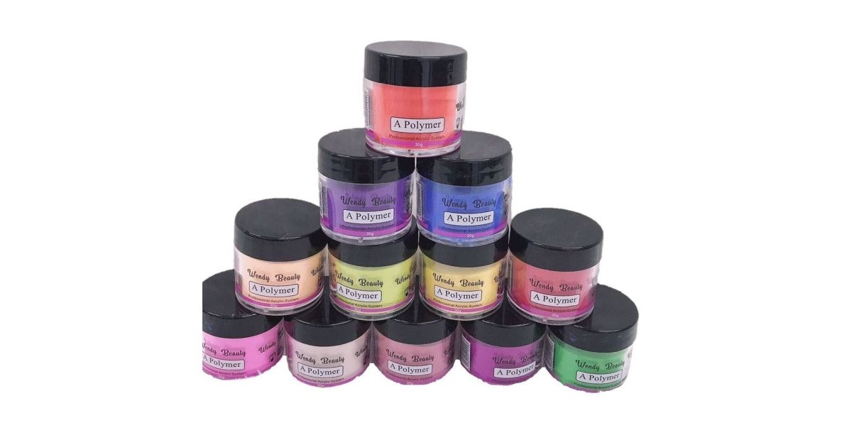 Salon Size Neon Colour Acrylic Nail Powder Set - 30g Each | Sell-SA