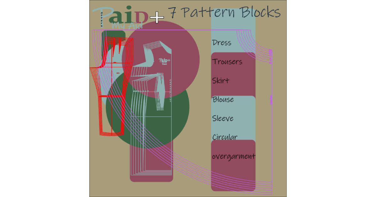 Printable Fashion Pattern Blocks | Sell-SA