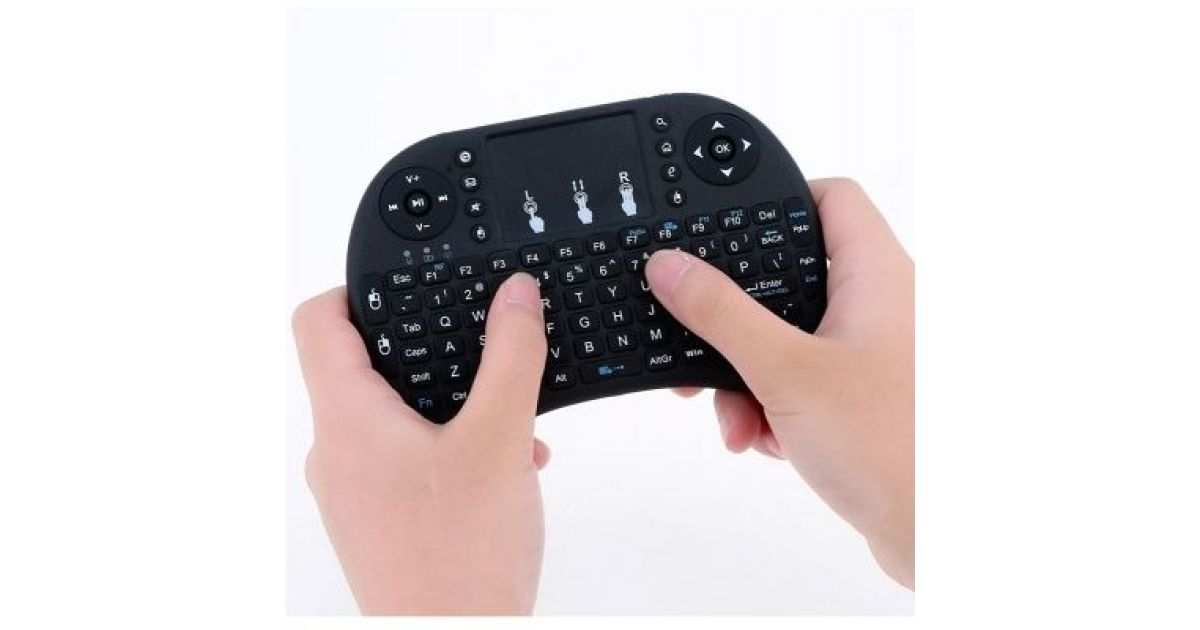 Mini 2.4G Wireless Keyboard Touchpad Remote for Smart TV and Android TV ...
